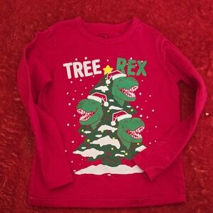 The Children's Place Red Tree Rex Christmas Tee